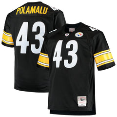 Troy Polamalu Pittsburgh Steelers Big & Tall 2005 Retired Player Replica Jersey - Black on sale