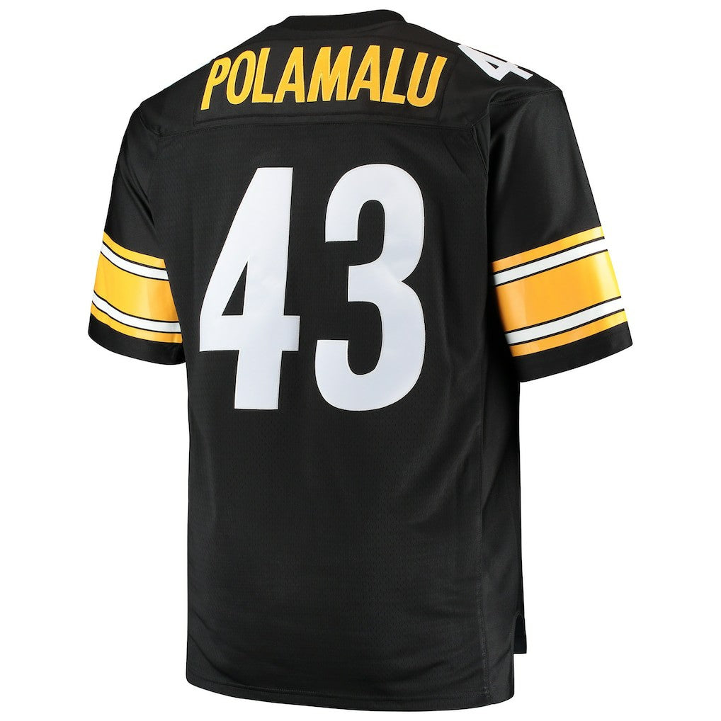 Troy Polamalu Pittsburgh Steelers Big & Tall 2005 Retired Player Replica Jersey - Black on sale