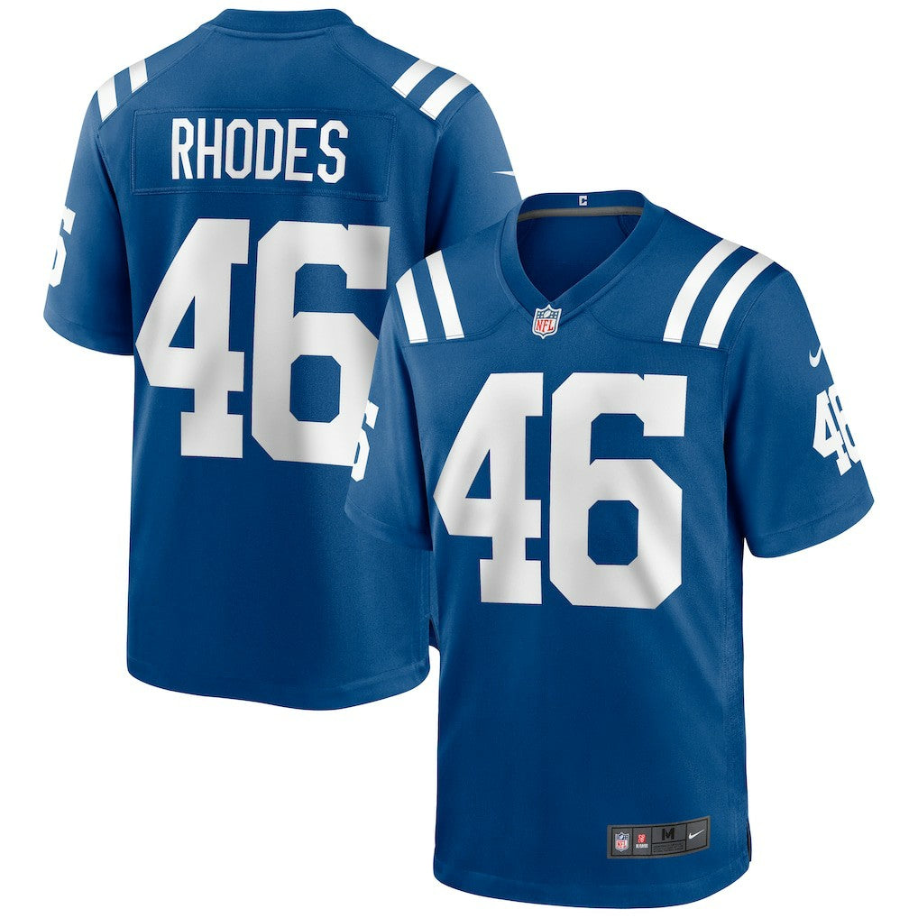 Luke Rhodes Indianapolis Colts Game Jersey - Royal