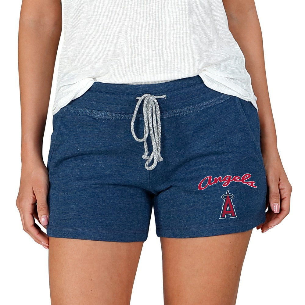 Los Angeles Angels Concepts Sport Women's Mainstream Terry Shorts Navy