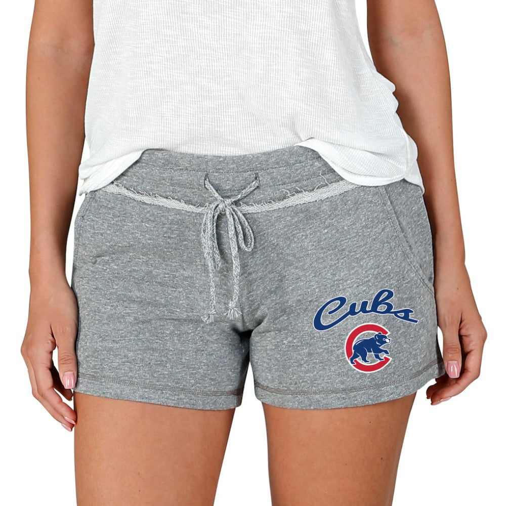 Chicago Cubs Concepts Sport Women's Mainstream Terry Shorts Gray