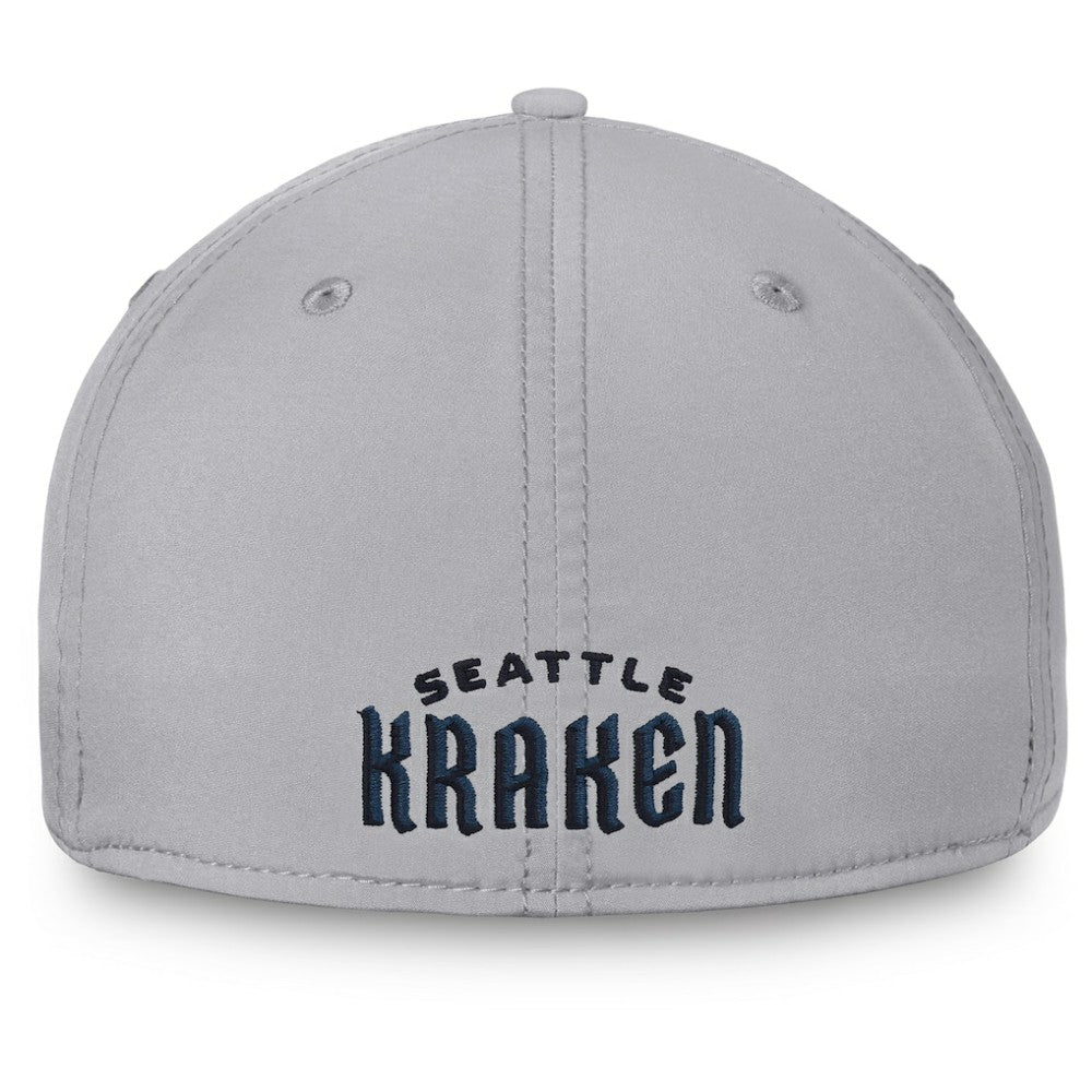 Seattle Kraken Fanatics Secondary Logo Flex Hat Gray