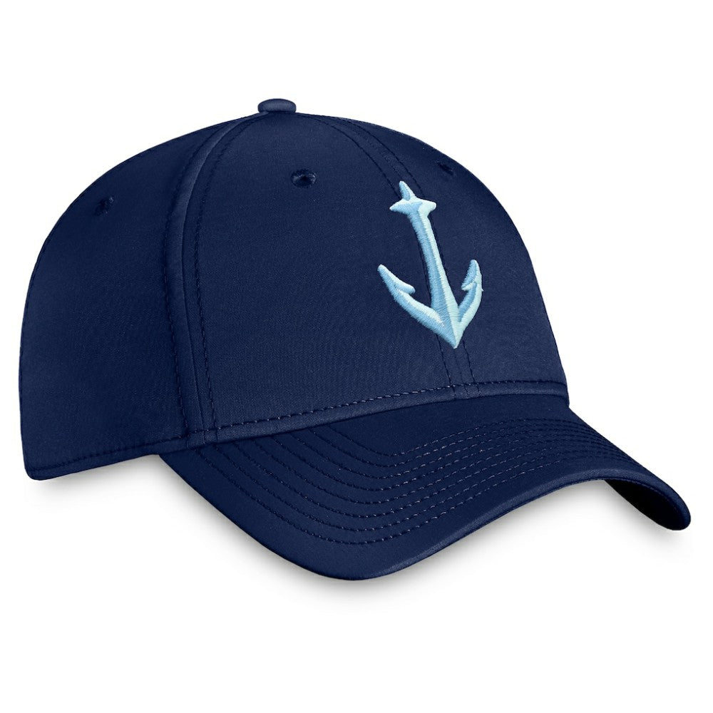 Seattle Kraken Fanatics Secondary Logo Flex Hat Deep Sea Blue