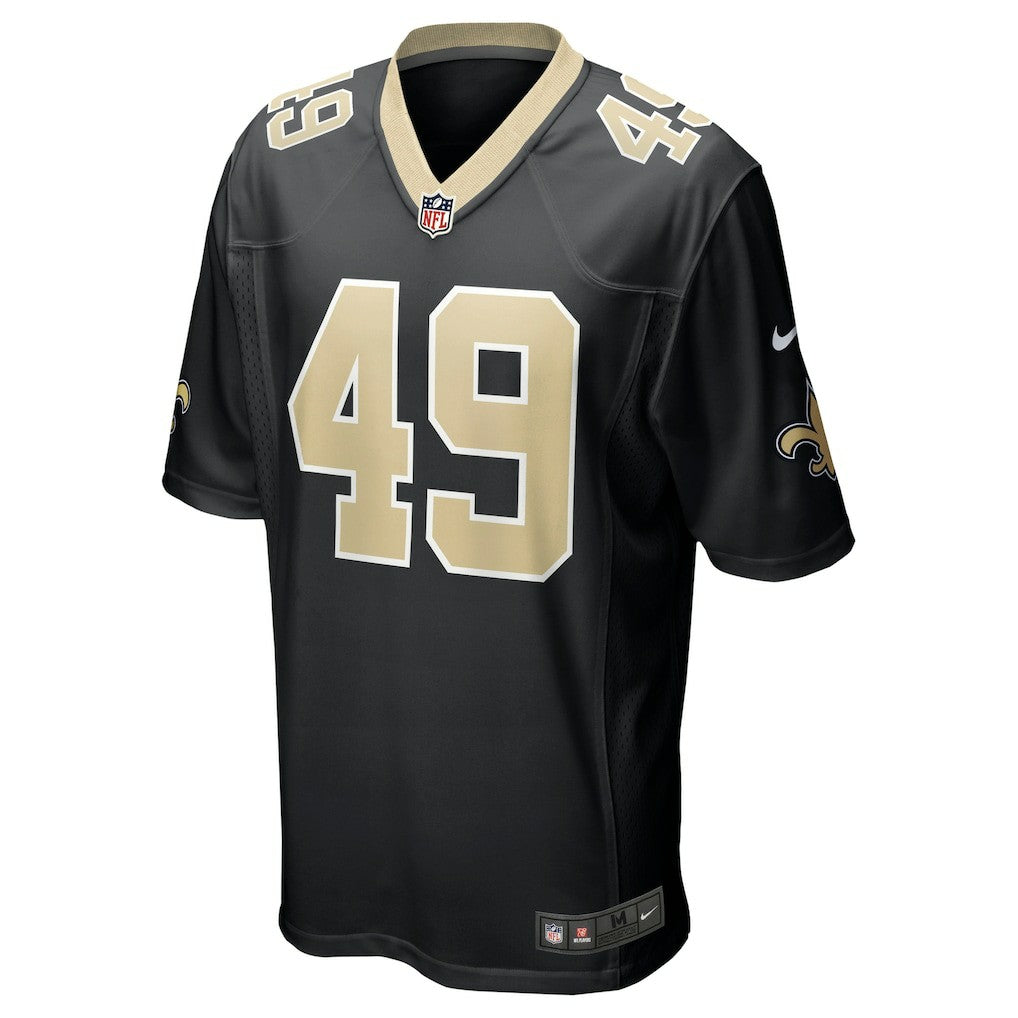 Zach Wood New Orleans Saints Game Jersey - Black