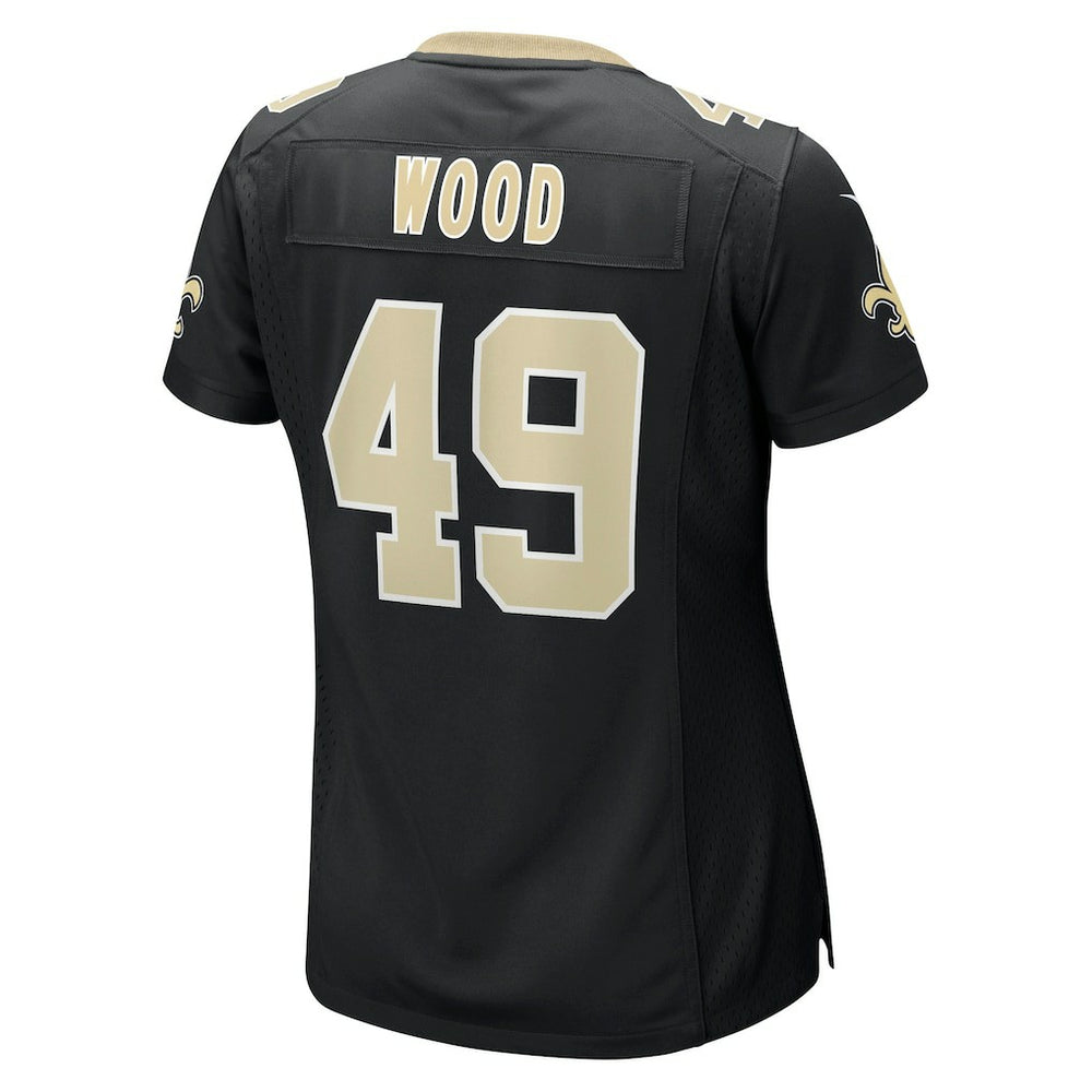 Zach Wood New Orleans Saints Women's Game Jersey - Black