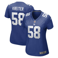 Casey Kreiter New York Giants Women's Game Jersey - Royal
