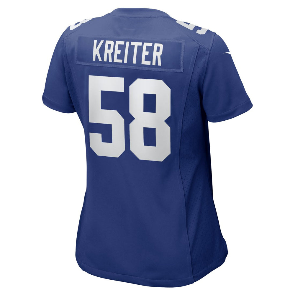 Casey Kreiter New York Giants Women's Game Jersey - Royal