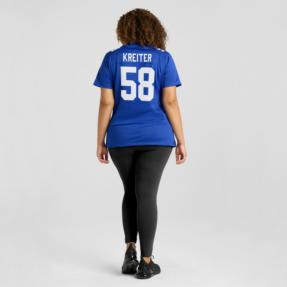 Casey Kreiter New York Giants Women's Game Jersey - Royal
