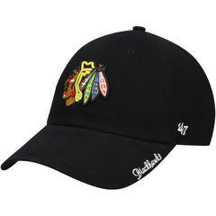 Chicago Blackhawks '47 Women's Team Miata Clean Up Adjustable Hat Black