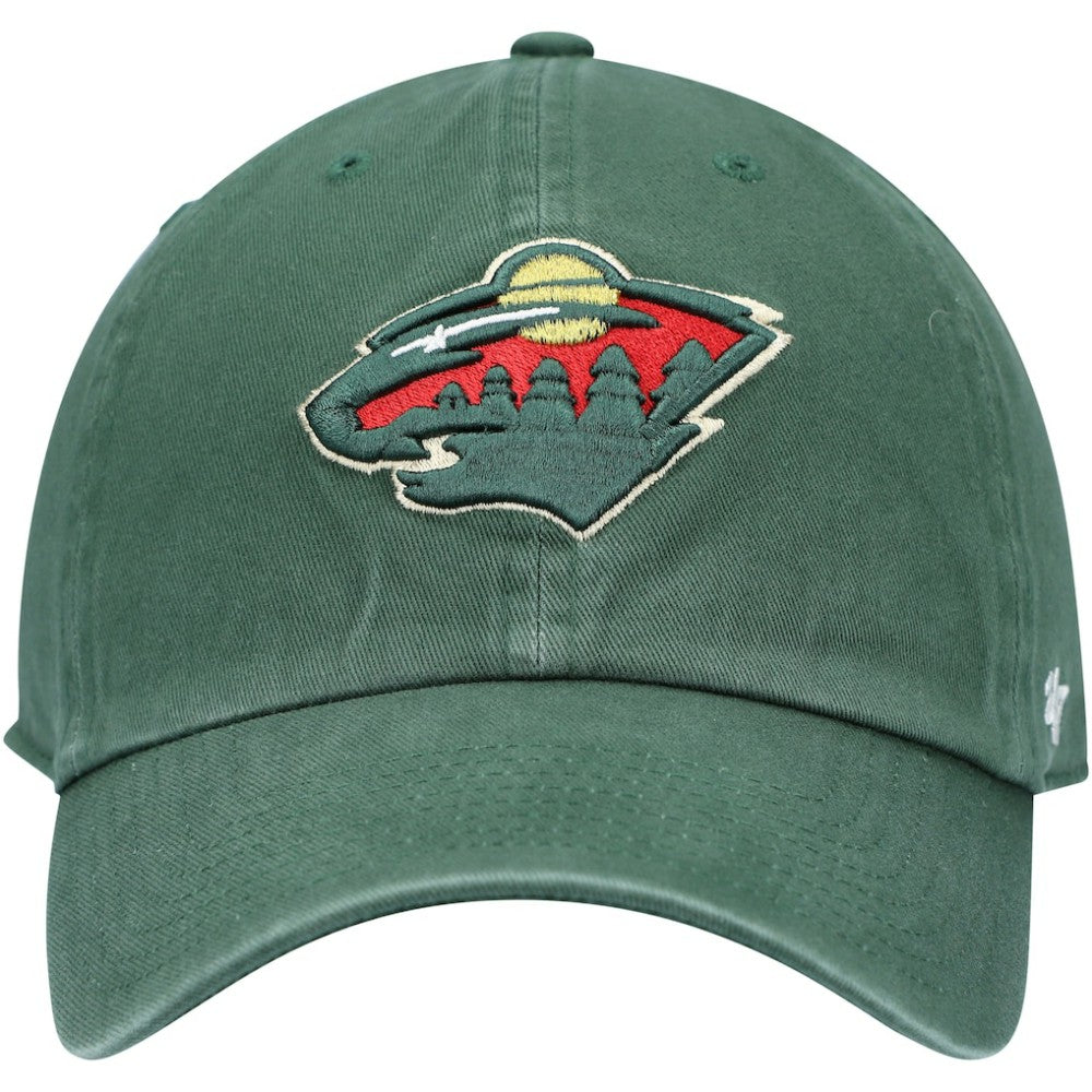 Minnesota Wild '47 Team Clean Up Adjustable Hat Green