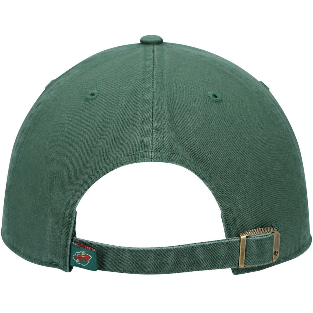 Minnesota Wild '47 Team Clean Up Adjustable Hat Green