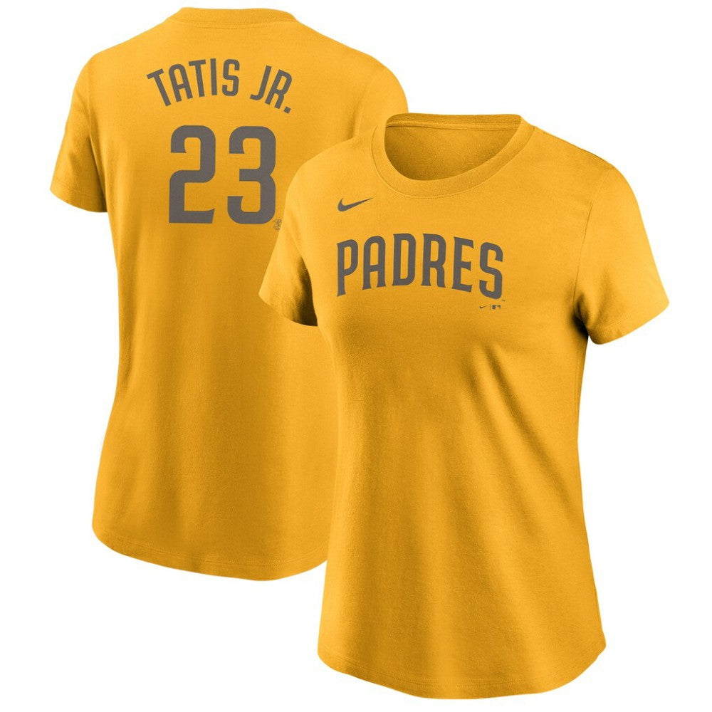 Fernando Tatís Jr. San Diego Padres Women's Name & Number T-Shirt Gold | Nike