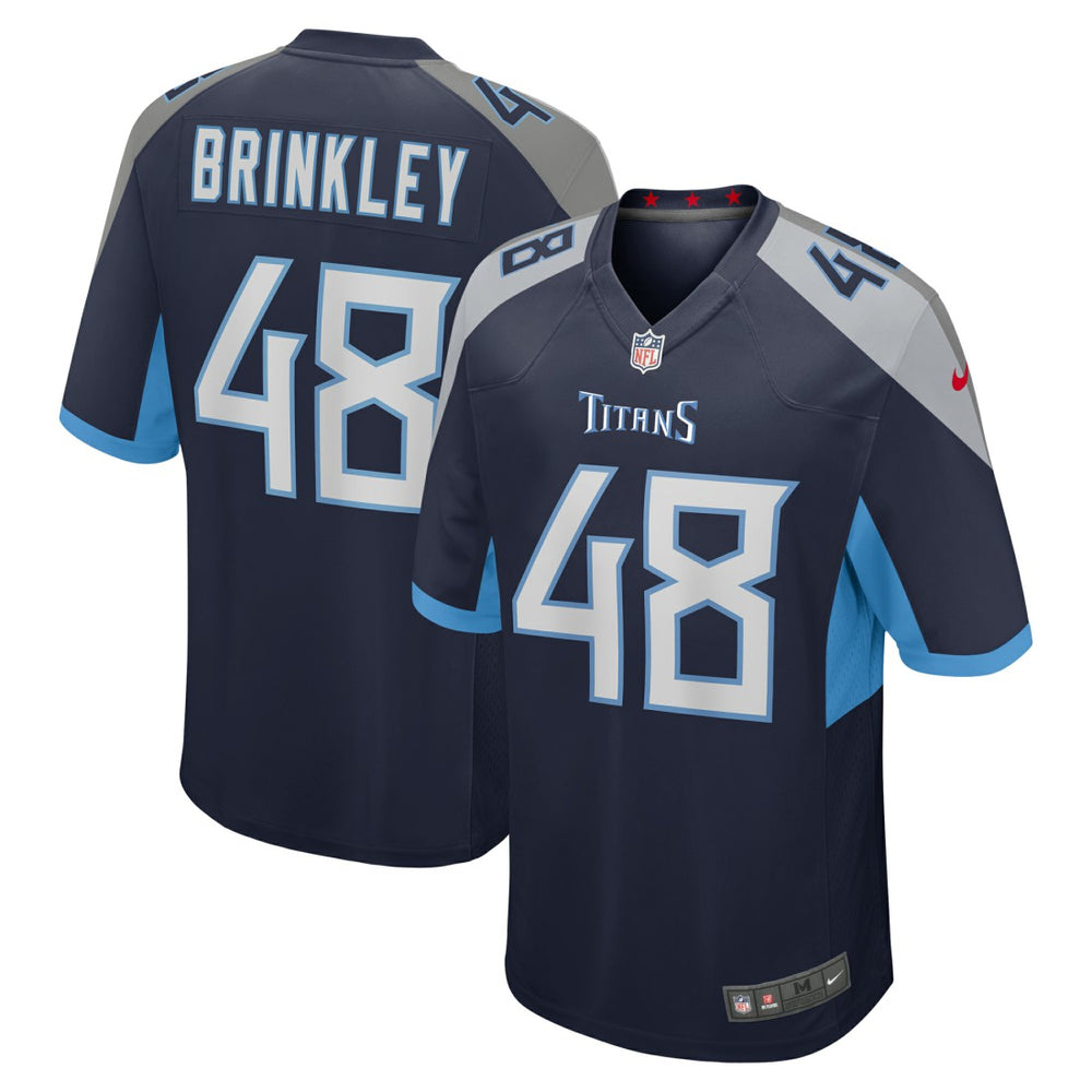 Beau Brinkley Tennessee Titans Game Jersey - Navy