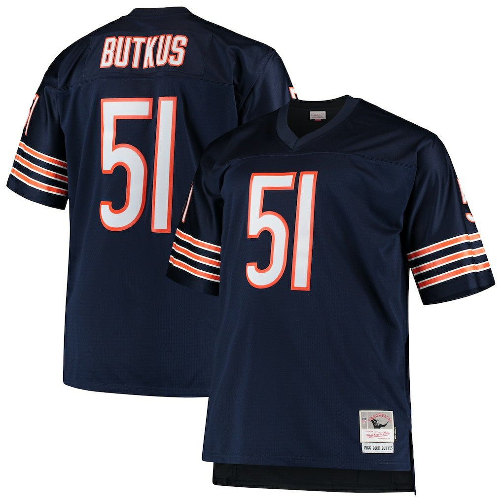 Dick Butkus Chicago Bears Big & Tall 1966 Retired Player Replica Jersey - Navy on sale
