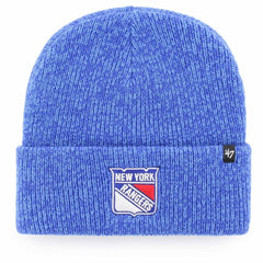New York Rangers '47 Brain Freeze Cuffed Knit Hat Blue