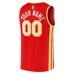 Atlanta Hawks Fast Break Replica Custom Jersey - Icon Edition - Red