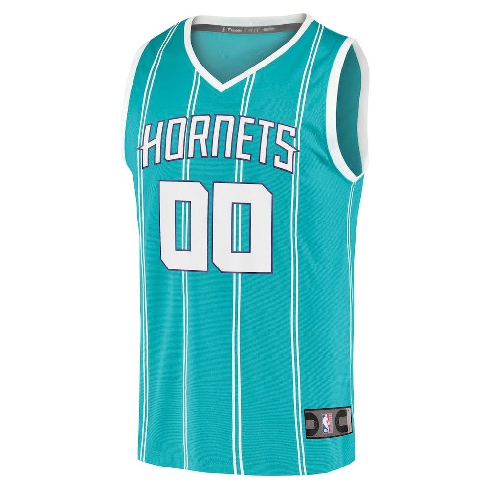 Charlotte Hornets Fast Break Replica Custom Jersey - Icon Edition - Teal