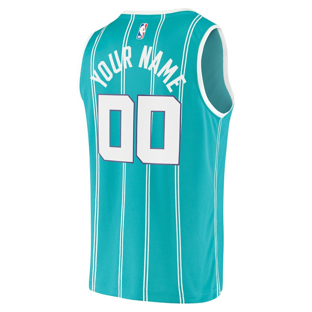 Charlotte Hornets Fast Break Replica Custom Jersey - Icon Edition - Teal