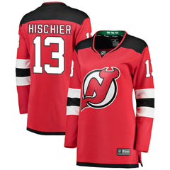Nico Hischier New Jersey Devils Fanatics Women's Breakaway Home Player Jersey Red