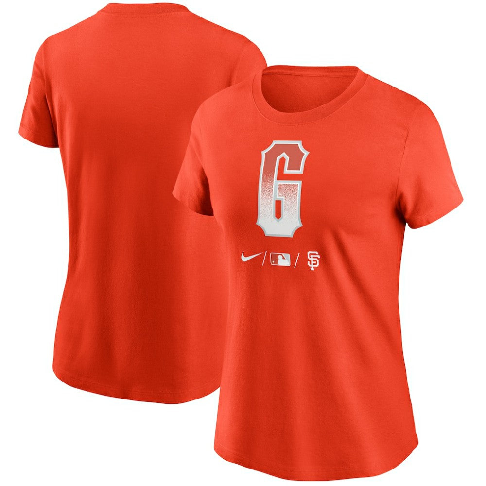 San Francisco Giants Women's City Connect Wordmark T-Shirt Orange | Nike