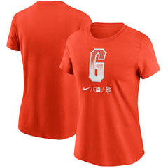 San Francisco Giants Women's City Connect Wordmark T-Shirt Orange | Nike