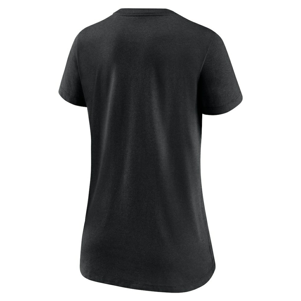 San Francisco Giants Women's City Connect Tri-Blend V-Neck T-Shirt Black | Nike