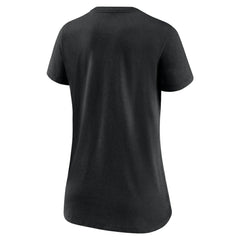 San Francisco Giants Women's City Connect Tri-Blend V-Neck T-Shirt Black | Nike