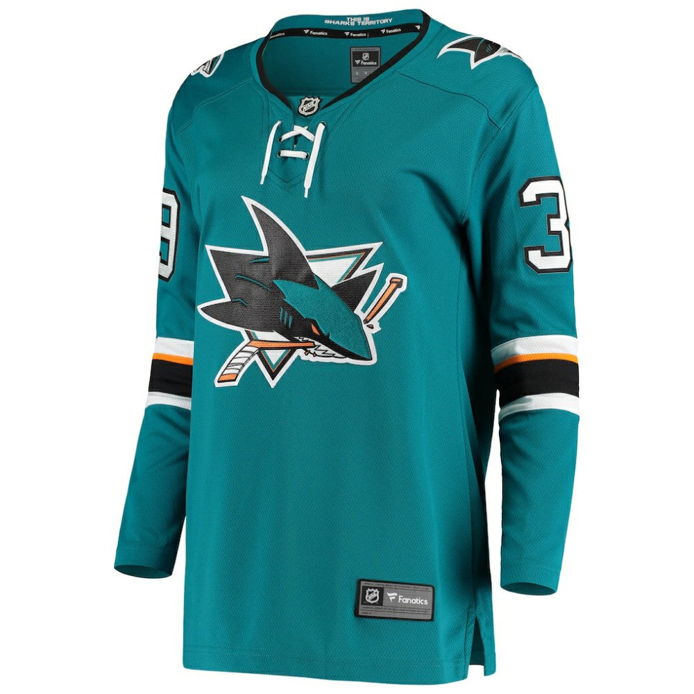 Logan Couture San Jose Sharks Fanatics Women's Breakaway Home Player Jersey Teal