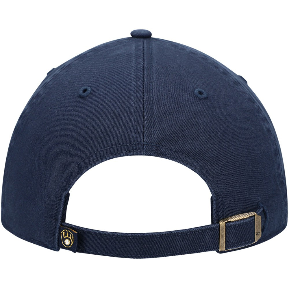 Milwaukee Brewers Clean Up Adjustable Hat Navy | 47 brand