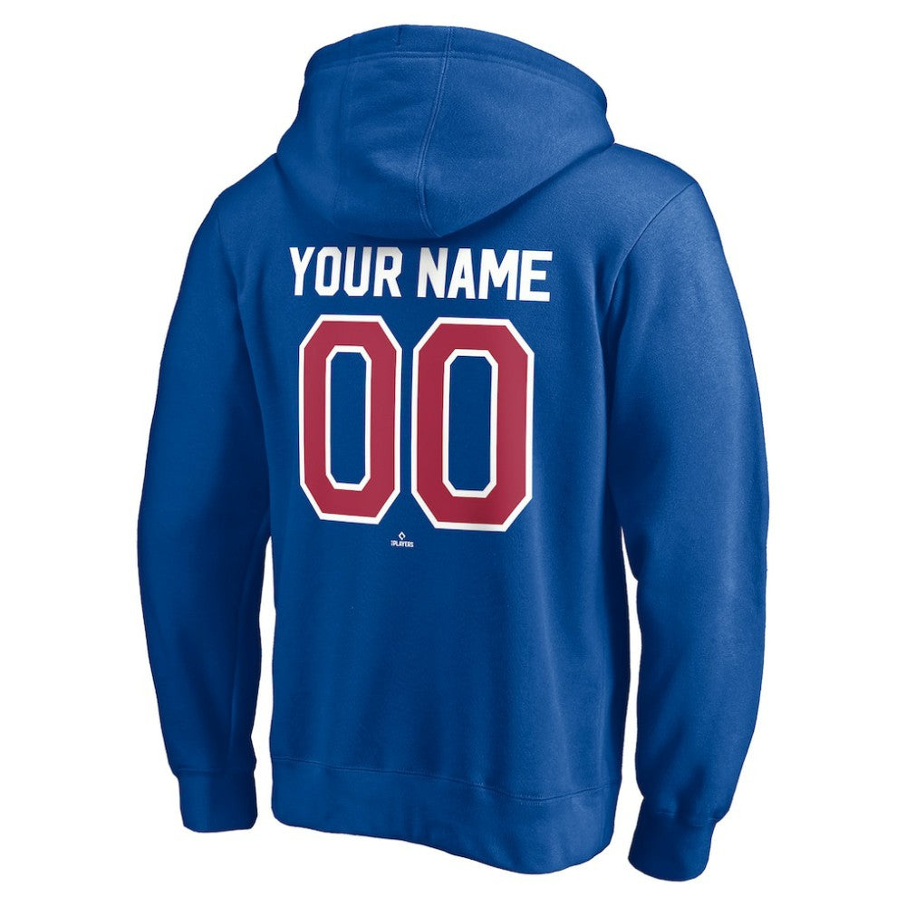 Atlanta Braves Cooperstown Winning Streak Personalized Name & Number Pullover Hoodie Royal