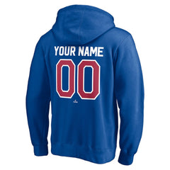 Atlanta Braves Cooperstown Winning Streak Personalized Name & Number Pullover Hoodie Royal