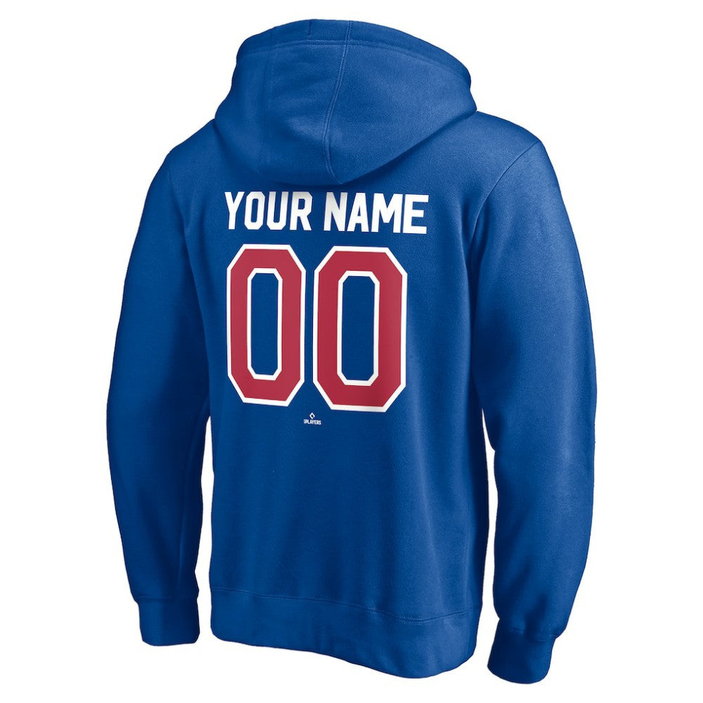 Chicago Cubs Cooperstown Winning Streak Personalized Name & Number Pullover Hoodie Royal