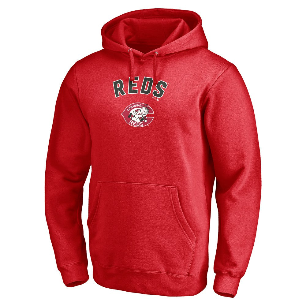 Cincinnati Reds Cooperstown Winning Streak Personalized Name & Number Pullover Hoodie Red