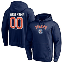 Detroit Tigers Cooperstown Winning Streak Personalized Name & Number Pullover Hoodie Navy