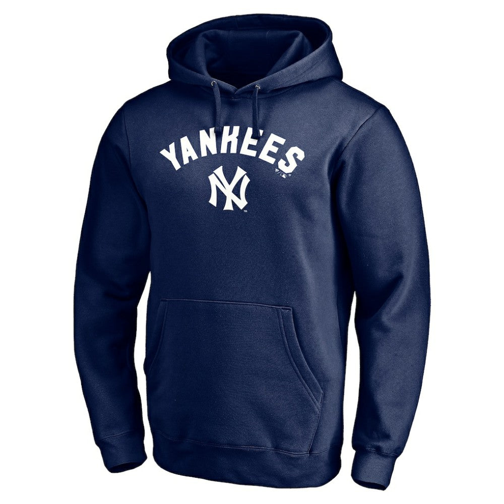 New York Yankees Cooperstown Winning Streak Personalized Name & Number Pullover Hoodie Navy