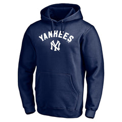 New York Yankees Cooperstown Winning Streak Personalized Name & Number Pullover Hoodie Navy