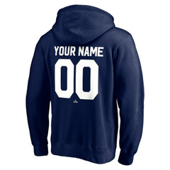 New York Yankees Cooperstown Winning Streak Personalized Name & Number Pullover Hoodie Navy