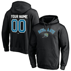 Tampa Bay Rays Cooperstown Winning Streak Personalized Name & Number Pullover Hoodie Black