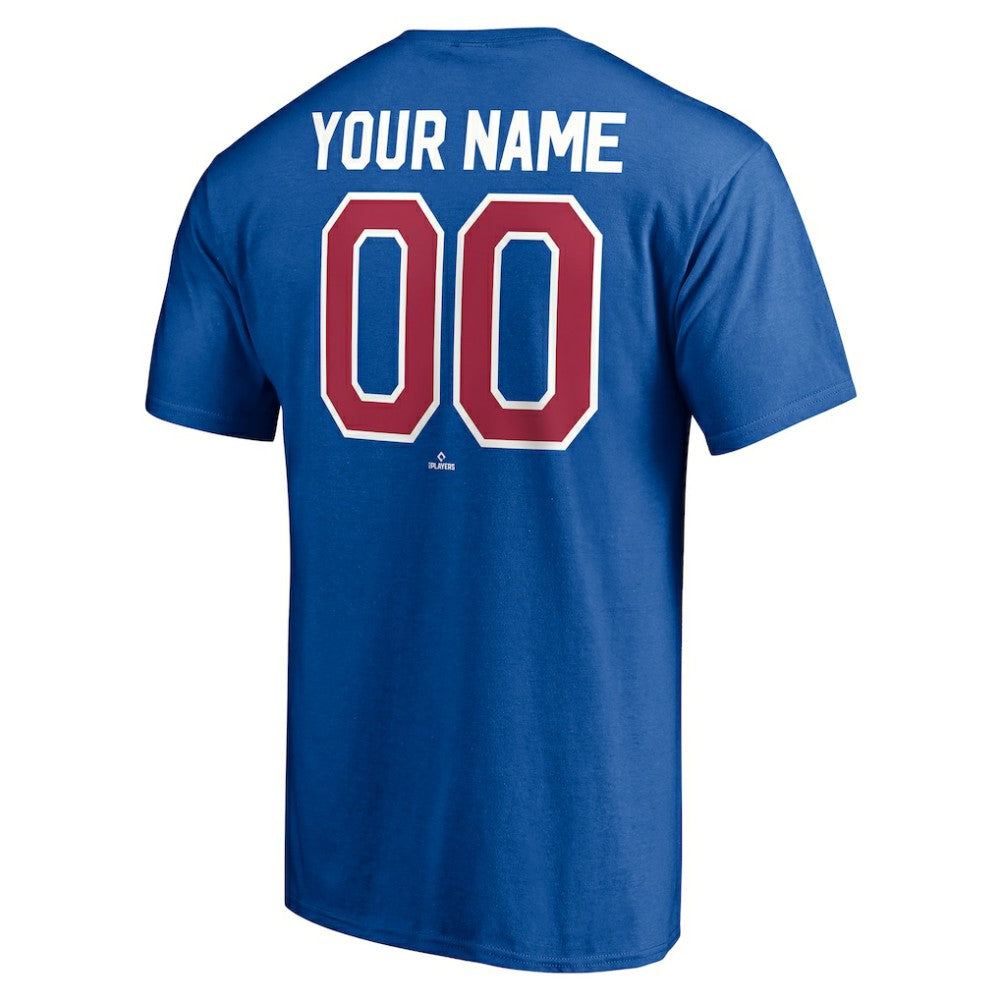 Atlanta Braves Cooperstown Winning Streak Personalized Name & Number T-Shirt Royal