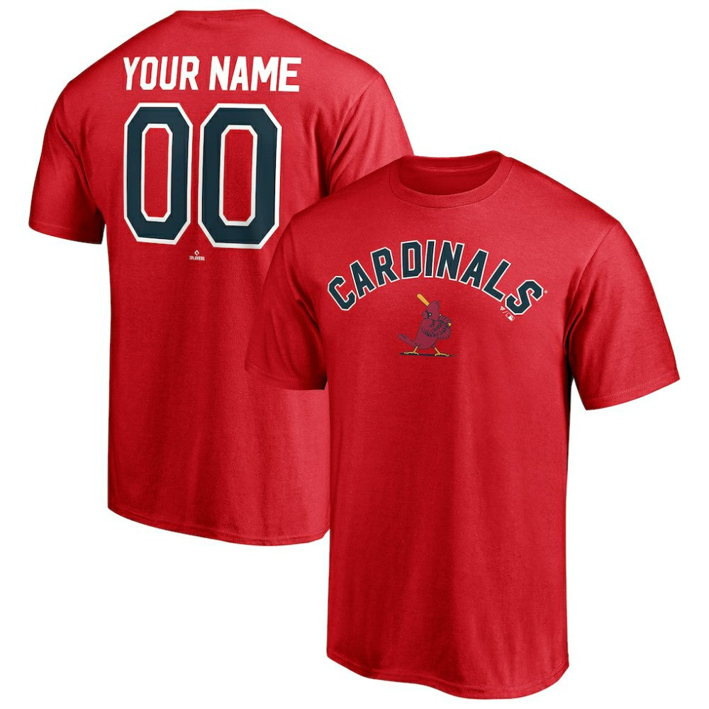 St. Louis Cardinals Cooperstown Winning Streak Personalized Name & Number T-Shirt Red