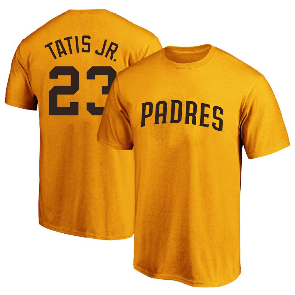 Fernando Tatis Jr. San Diego Padres Big & Tall Name & Number T-Shirt Gold