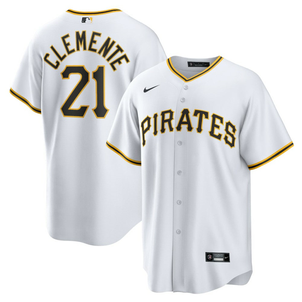 Roberto Clemente Pittsburgh Pirates Home Replica Player Name Jersey White | Nike