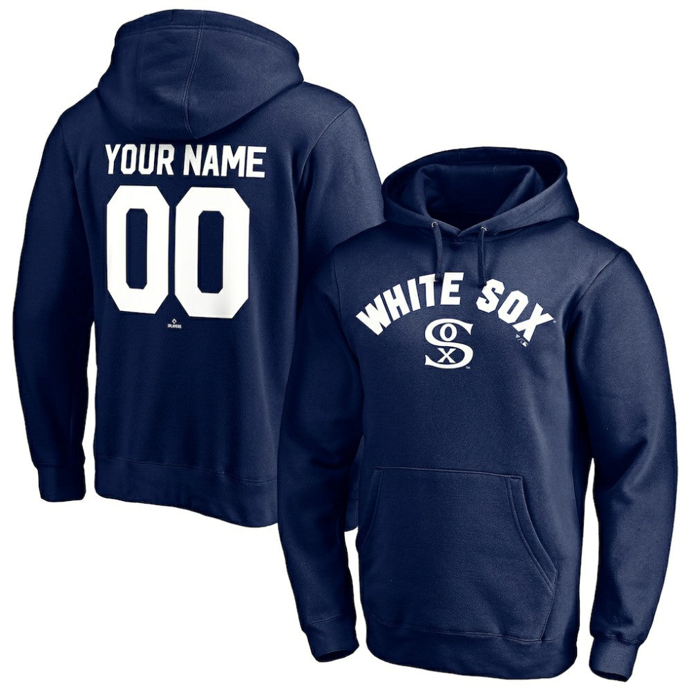 Chicago White Sox Cooperstown Winning Streak Alternate Personalized Name & Number Pullover Hoodie Navy