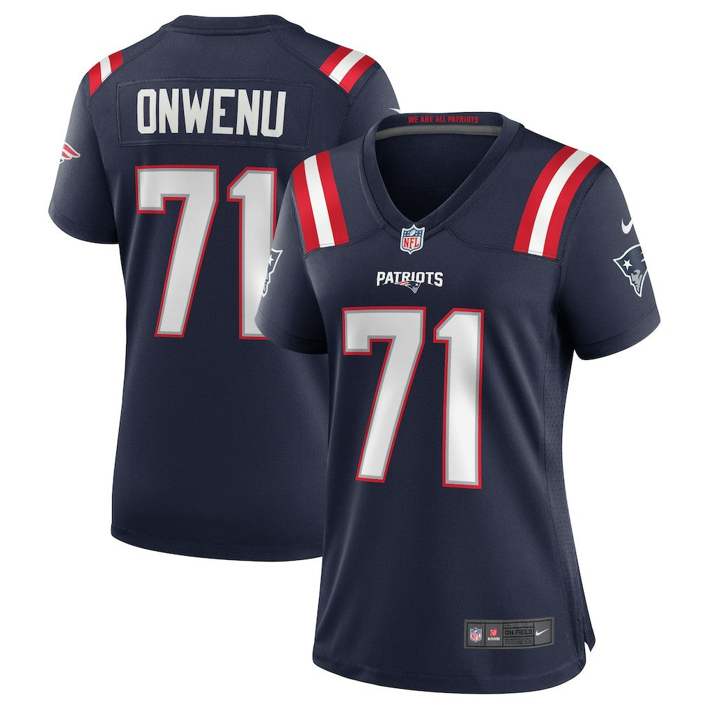 Mike Onwenu New England Patriots Women's Game Jersey - Navy