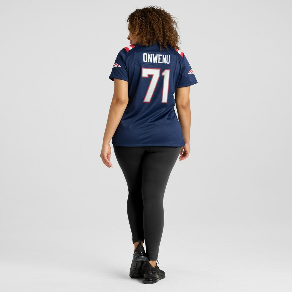 Mike Onwenu New England Patriots Women's Game Jersey - Navy