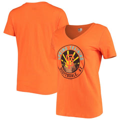 San Francisco Giants Women's Spring Training Circle V-Neck T-Shirt Orange | New Era