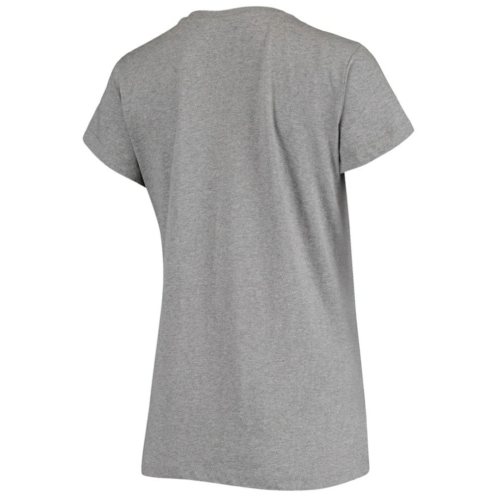 San Francisco Giants Women's Spring Training Fade V-Neck T-Shirt Heathered Gray | 47 brand