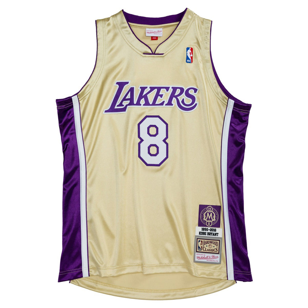 Kobe Bryant Los Angeles Lakers Hall of Fame Class of 2020 #8 Authentic Jersey - Gold