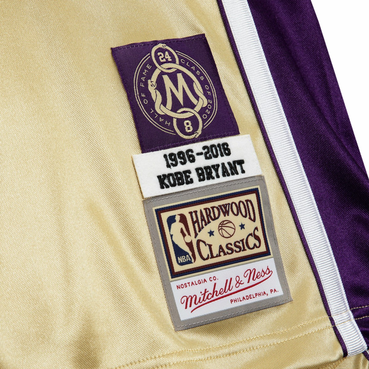 Kobe Bryant Los Angeles Lakers Hall of Fame Class of 2020 #8 Authentic Jersey - Gold