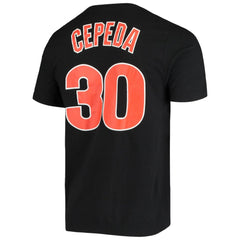 Orlando Cepeda San Francisco Giants Name & Number T-Shirt Black | Nike